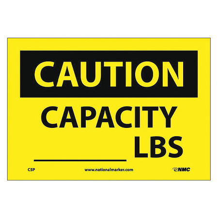NMC Capacity ______ Lbs Sign, C5P C5P