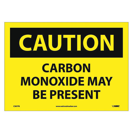NMC Caution Carbon Monoxide May Be Present Sign, C387PB C387PB