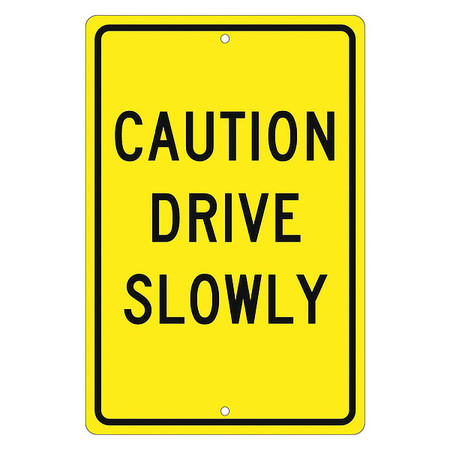 NMC Caution Drive Slowly Sign, TM72K TM72K