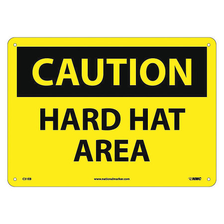 NMC Caution Hard Hat Area Sign C31EB