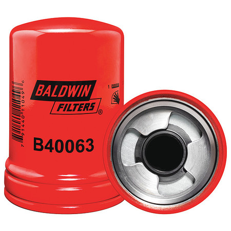 BALDWIN FILTERS Oil Filter, Spin-On, Thread M92 x 2.5mm B40063