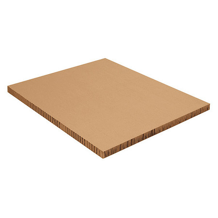 Zoro Select Honeycomb Sheets, 48" x 96" x 2", Kraft, 20/Skid 56EC57