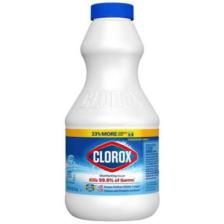 CLOROX Bleach, Bottle, Original, 12 PK 32251