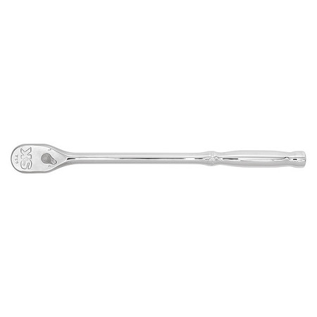 Sk Professional Tools 3/8" Drive 90 Geared Teeth Pear Head Style Hand Ratchet, 11" L, Chrome Finish 80202