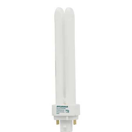 SYLVANIA Plug-In CFL Bulb, 26W, 1710 lm, 4100K CF26DD/E/841/ECO