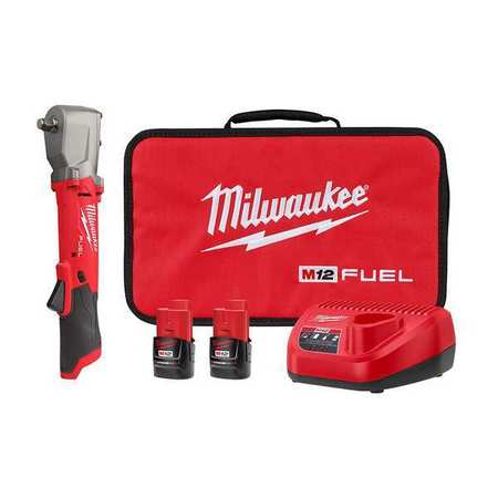 MILWAUKEE TOOL M12 FUEL 1/2 in. Right Angle Impact Wrench with Friction Ring Kit 2565-22