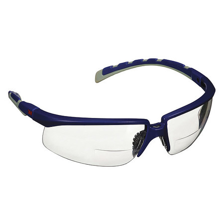 3M Safety Glasses, Wraparound Anti-Fog S2015AF-BLU