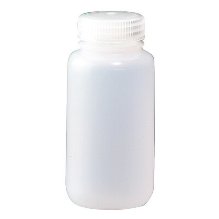 NALGENE Bottle, 127 mm H, Natural, 61 mm Dia, PK250 PLA-03173