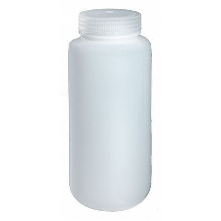 NALGENE Bottle, 195 mm H, Natural, 91 mm Dia, PK24 PLA-03178