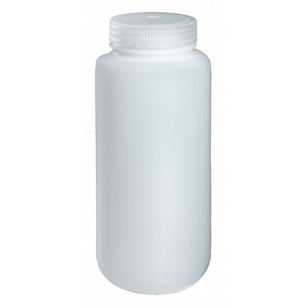 NALGENE Bottle, 195 mm H, Natural, 91 mm Dia, PK50 PLA-03177