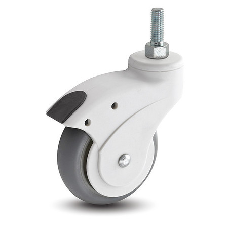 MEDCASTER 3" X 1" Non-Marking Rubber Performa Swivel Caster, No Brake, Loads Up To 140 lb OP03PRN100SWTS06