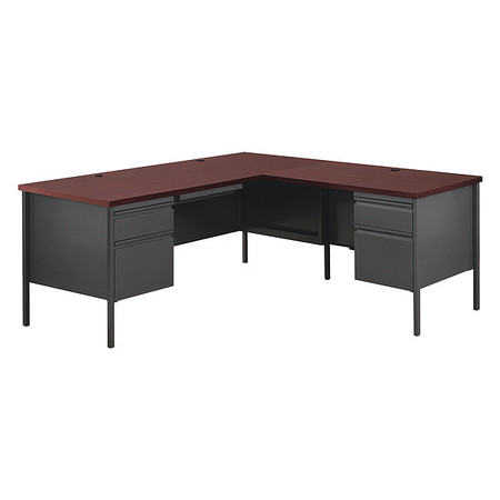 HIRSH L Shaped Desk, 72" D, 66" W, 29-1/2" H 20451