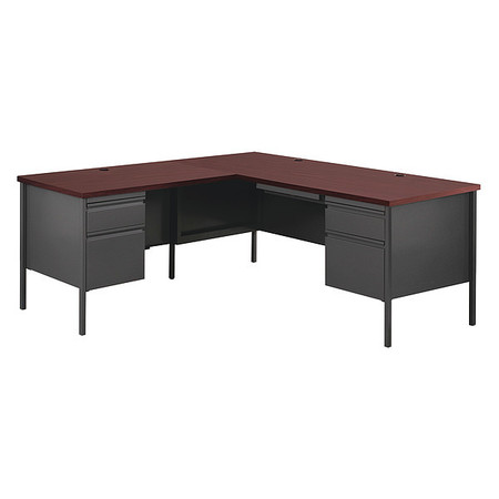 HIRSH L Shaped Desk, 72" D, 66" W, 29-1/2" H 20454