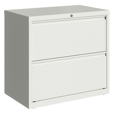 HIRSH 2 Drawer Lateral File Cabinet, White, Legal/Letter 23696