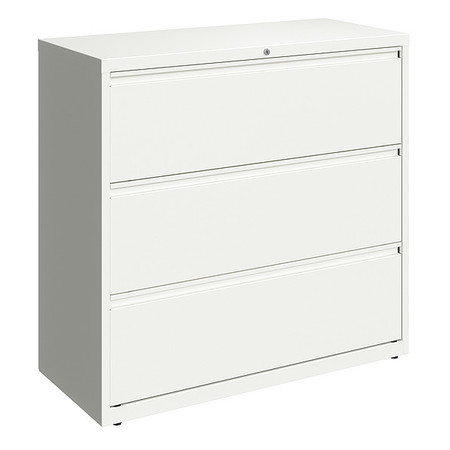 HIRSH 3 Drawer Lateral File Cabinet, White, Legal/Letter 23705