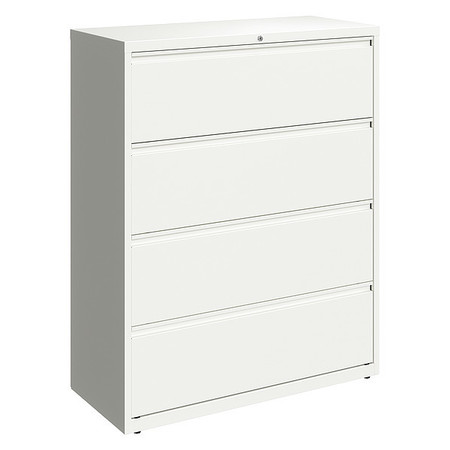 HIRSH 4 Drawer Lateral File Cabinet, White, Legal/Letter 23706