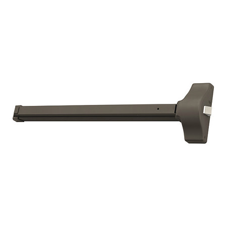 YALE Rim Exit Device, Dark Bronze Finish 1800-36 695