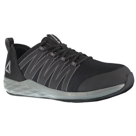 REEBOK Athletic Shoe, M, 10, Black, PR RB2211
