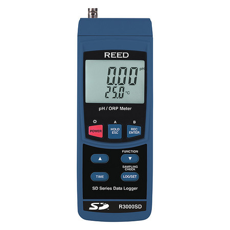 Reed Instruments Multiparameter Meter, 0.00 to 14.00 pH R3000SD