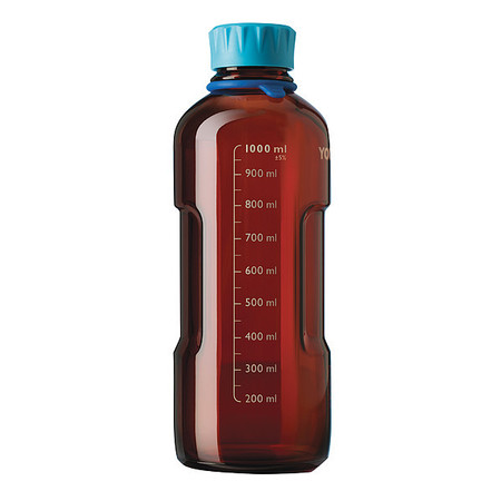 DURAN Bottle, 158 mm H, Amber, 66 mm Dia, PK4 218863658
