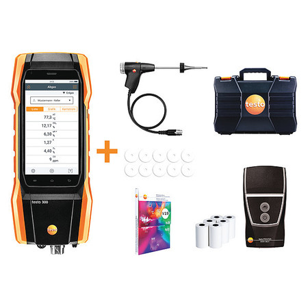 Testo Combustion Analyzer, 23to113F, 21% v/vO2 0564 3004 93