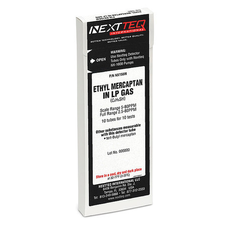NEXTTEQ Detector Tube, For Ethyl Mercaptan NX156M