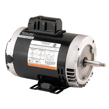 U.S. MOTORS Motor, 3 HP, 56J Frame, Single Phase EU3002