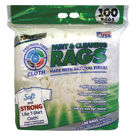 PFC Dry Wipe, White, Wood Pulp, 250 Wipes, 15 in x 13 1/2 in, 250 PK PFC-00128-250