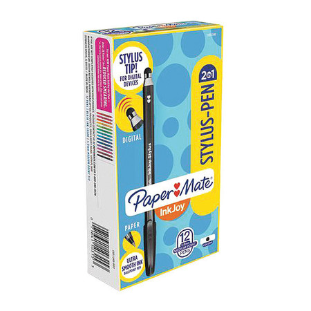 Paper Mate Touchscreen Stylus, Tip Size 1mm, PK12 1951348