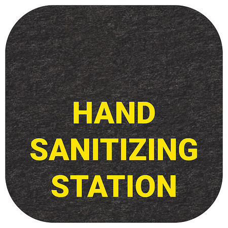 PIG Hand Sanitizing Station Floor Mark, PK10 GMM99002-BK