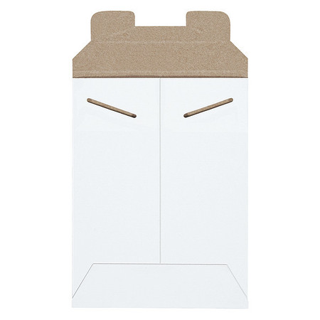STAYFLATS Flat Mailers, 6" x 8", White, 100/Case RM1W