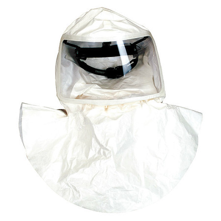 MSA SAFETY Hood, Universal Mask Size, White, PK20 10095739