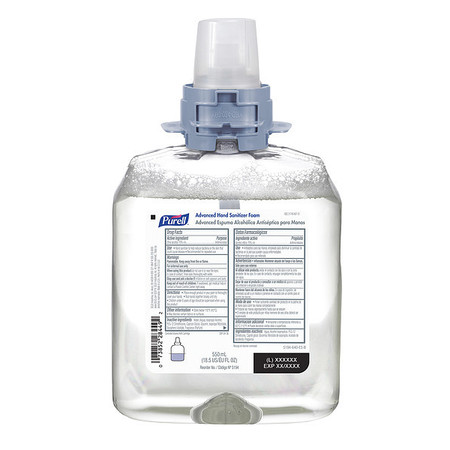 PURELL Hand Sanitizer, Cartridge, Foam, 550mL, PK4 5194-04
