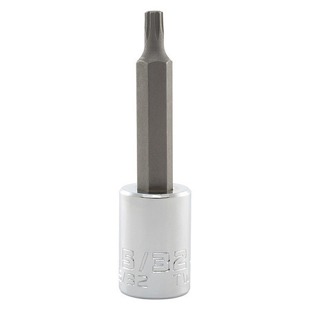 Proto 3/8 in Drive Hex Socket Bit SAE 5/32 in Tip, 2 3/4 in L J4990R-5/32