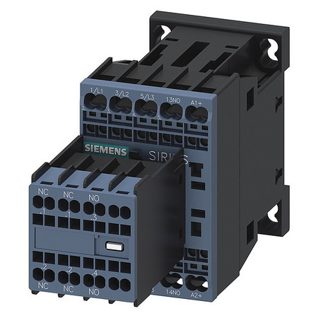 SIEMENS IEC PowerContactor, Non-Reversing, 24VDC 3RT20162BB44