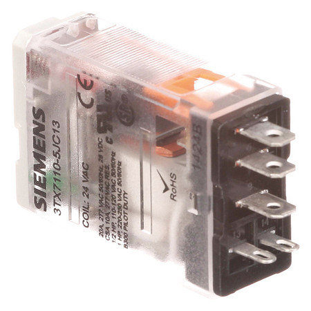 SIEMENS Plug In Relay, 120V AC Coil Volts, Square, 5 Pin, SPDT 3TX7110-5JF13
