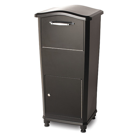 Architectural Mailboxes Mail Drop Box, Black, Powder Coated, 1 Doors, Surface, Locking 6900B-10