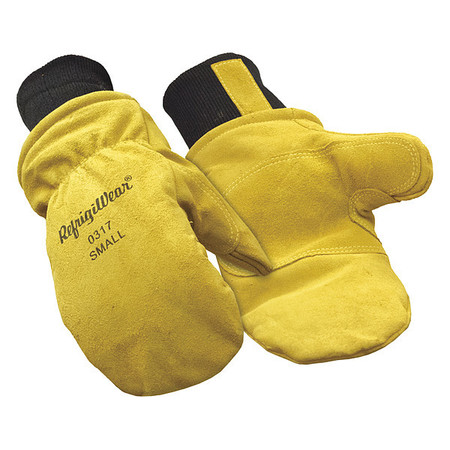 REFRIGIWEAR Leather Gloves, Tan, S, PR 0317RGLDSML