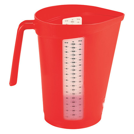Vikan Measuring Cup, Red, Plastic 60004