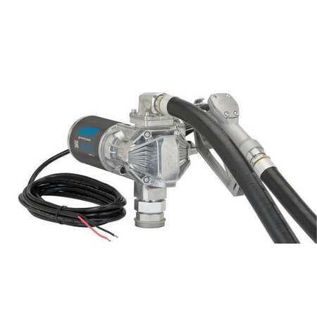 GPI Fuel Transfer Pump, 12V DC, 20 gpm Max. Flow Rate , 3/8 HP, Cast Aluminum, 1 in NPT Inlet G20-012MD