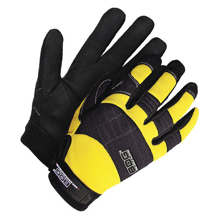 BDG Mechanics Gloves, M ( 8 ), Black/Yellow 20-1-10603Y-M