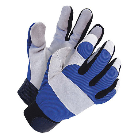 BDG Mechanics Gloves, L ( 9 ), Black/Blue 20-1-1200-L