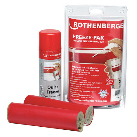 Rothenberger Pipe Freezing Spray Kit, 304mL Capacity 1500003034
