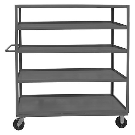 DURHAM MFG Steel Cart, Flat, 5 Shelves, 3,000 lb RSC-2448-5-3K-95