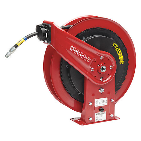 REELCRAFT Spring Return Hose Reel , 3/8 in Hose Dia., 50 ft Length,  RS7650 OMP