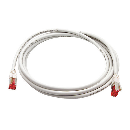 TRIPLETT Voice and Data Patch Cable, 6A, 10 GBps CAT6A-10WH