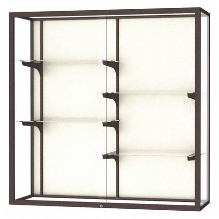 GHENT Champion Wall Case Display 48x48x16, Plaque, Bronze 2040-4-PB-BZ