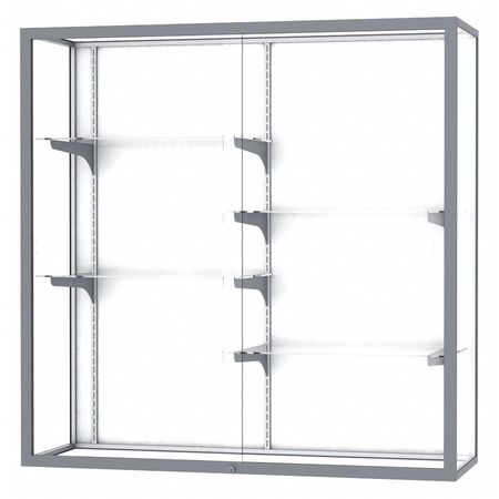 GHENT Champion Wall Case Display 48x48x16, Wall Case, White 2040-4-WB-SN