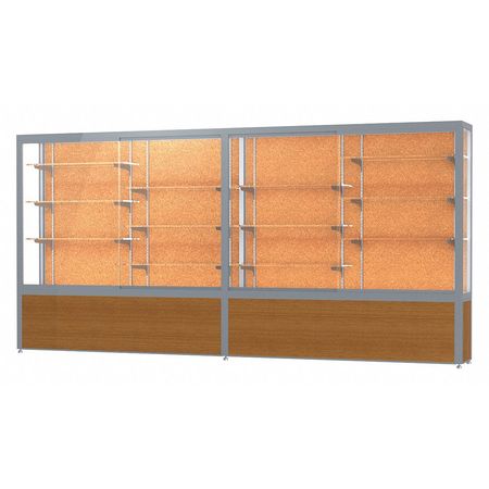 GHENT Display Case Cork 144x66x16, Satin, Lt.Oak 10412CK-SN-K