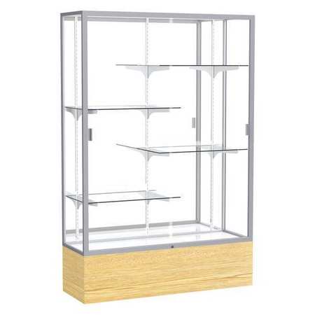 GHENT Floor Display Case 48x72x16, Mirror, Satin 2074MB-SN-LV